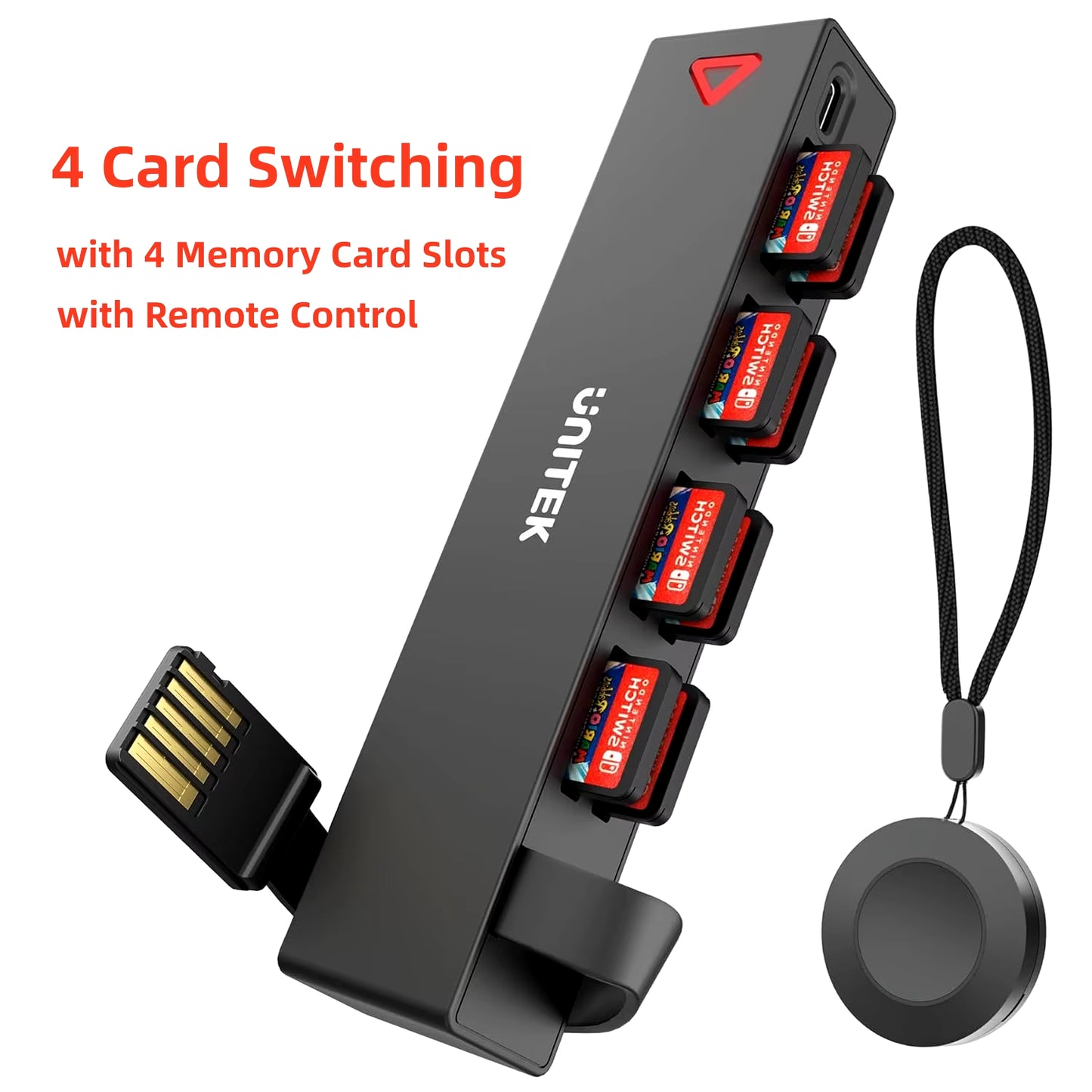 For Nintendo Switch OLED Game Switcher One-Key Fast Switching Multi Gaming Card Reader 5M Wireless Control NS Accessories