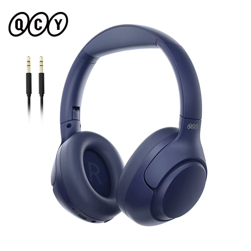 H3 ANC Wireless Headphones Bluetooth 5.4 Hi-Res Audio over Ear Headset 43Db Hybrid Active Noise Cancellation Earphones 60H