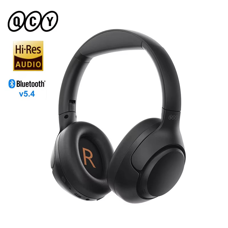 H3 ANC Wireless Headphones Bluetooth 5.4 Hi-Res Audio over Ear Headset 43Db Hybrid Active Noise Cancellation Earphones 60H