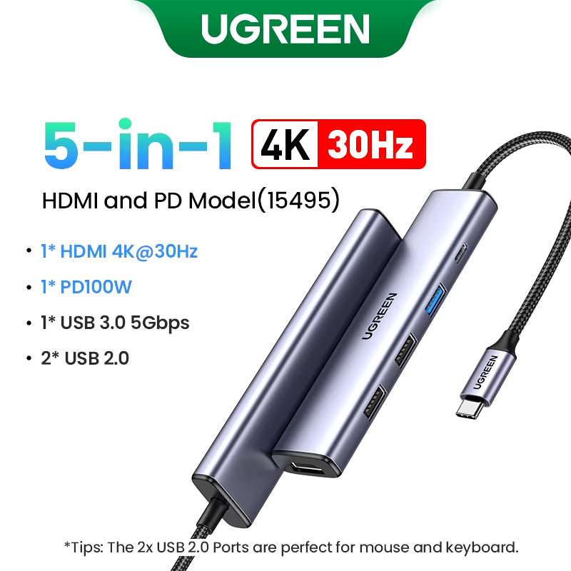 Dual HDMI USB HUB 8K HDMI Adapter 10 in 1 Splitter with RJ45 USB 3.0 PD 100W Dock for Macbook Pro Air M2 M1 USB C HUB